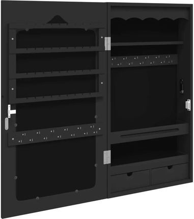 Zakito Home Szafka Na Biżuterię Z Lustrem Czarna 37,5X10X67Cm (ZH353221) - zdjęcie 2