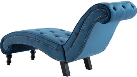 Zakito Home Aksamitowa Leżanka Elegance Niebieska 145X52X77Cm (ZH248608) - zdjęcie 3