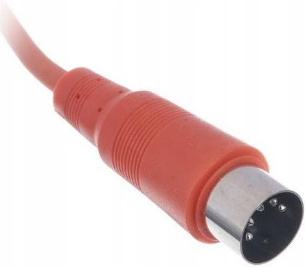 Kabel przewód audio sygnałowy MIDI Din 5 pin 1 m the sssnake SK366-1-OR - zdjęcie 2