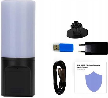 Ineotronic Lampka Ukryta Mini Kamera Szpiegowska Wifi Tryb Nocny Szeroki Kąt 145° Tuya - zdjęcie 6