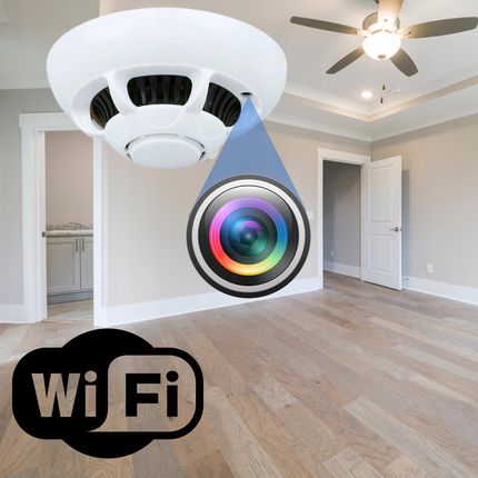 Ruffberg Kamera Szpiegowska Wifi Fhd Ukryta W Czujniku Dymu Detekcja Ruchu Podgląd - zdjęcie 3