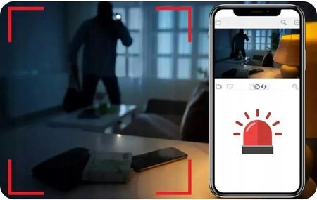 Spreest Mini Kamera Wifi Szpiegowska Ukryta W Czujniku Ruchu Pir Led Zdalny Podgląd - zdjęcie 5