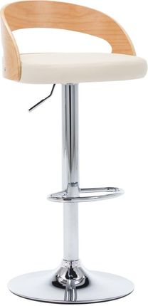 Dkd Home Decor Stołek Barowy 2szt. Kremowo-Biała Imitacja Skóry I Drewno Gięte (459283147) - zdjęcie 2