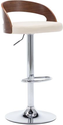Dkd Home Decor Stołek Barowy 2szt. Kremowo-Biała Imitacja Skóry I Drewno Gięte (459283145) - zdjęcie 2