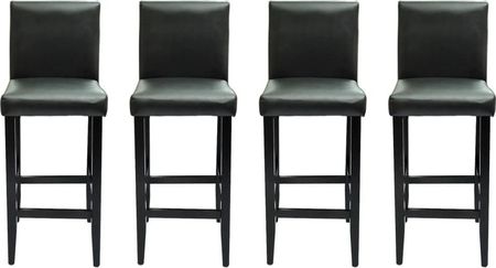 Dkd Home Decor Stołek Barowy 4szt. Czarna Imitacja Skóry (459160715) - zdjęcie 2