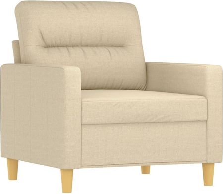 Dkd Home Decor Fotel Z Podnóżkiem Kremowy 60Cm Tkanina (4593201067) - zdjęcie 2
