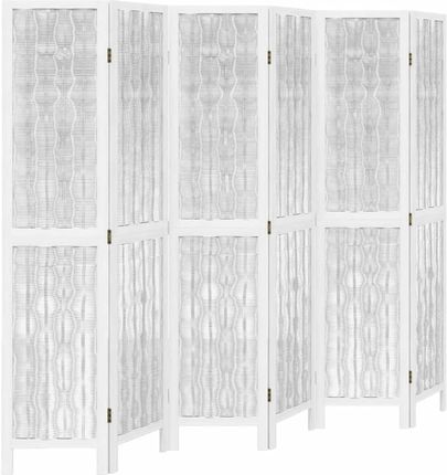 Dkd Home Decor 6-Częściowy Rozdzielacz Do Pokoju Biały Z Litego Drewna Paulownia (459358682) - zdjęcie 2