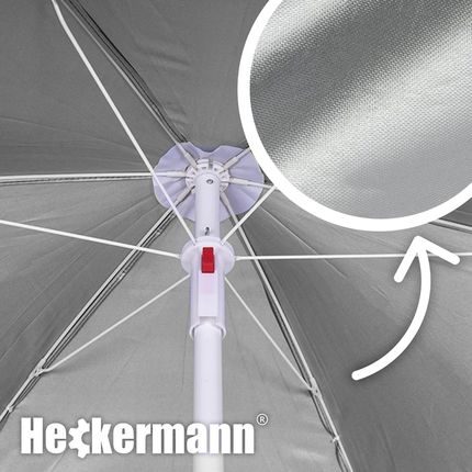 Parasol Heckermann 1,8m Turkusowy - zdjęcie 2