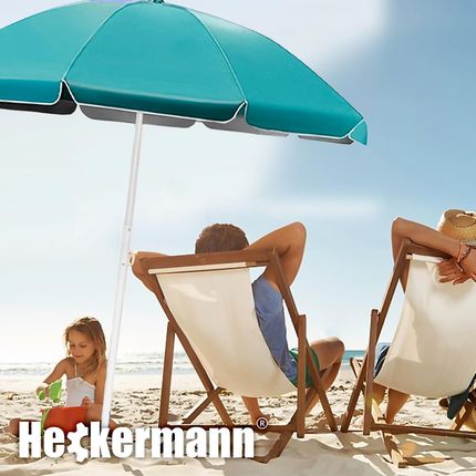 Parasol Heckermann 1,8m Turkusowy - zdjęcie 3