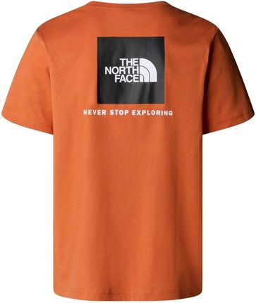 Koszulka męska The North Face S/S REDBOX pomarańczowa NF0A87NP6D2 - zdjęcie 2