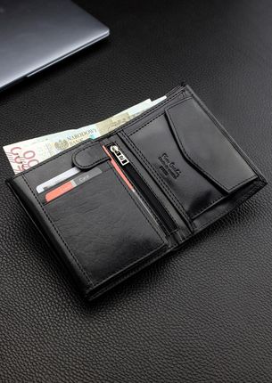 Zestaw Prezentowy Portfel Skórzany Pierre Cardin RFID Pasek Parciany STEVENS Certyfikat - zdjęcie 3
