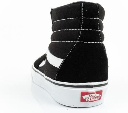 Vans Sk8-Hi buty sportowe męskie trampki skóra modne czarne - zdjęcie 2