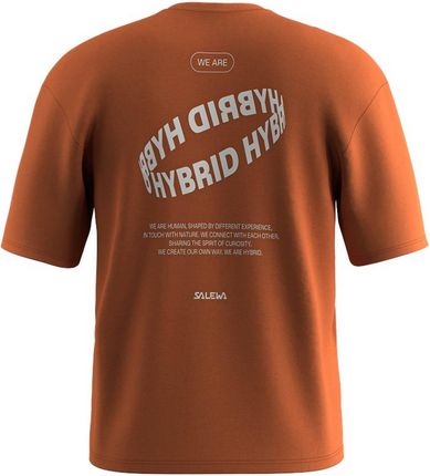 Koszulka męska Salewa EAGLE HYBRID LOOSE brązowa 00-0000029106_7240 - zdjęcie 2