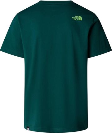 Koszulka męska The North Face S/S EASY zielona NF0A8A6CA6O - zdjęcie 2