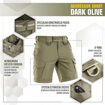 SPODENKI AGGRESSOR SHORT 2XL M-TAC - zdjęcie 2