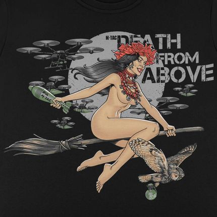 KOSZULKA DEATH FROM ABOVE BLACK 2XL 2XL M-TAC - zdjęcie 2