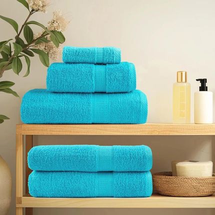 vidaXL Ręczniczki Premium Solund 2szt. Turkusowe 30X30Cm (137443) - zdjęcie 2