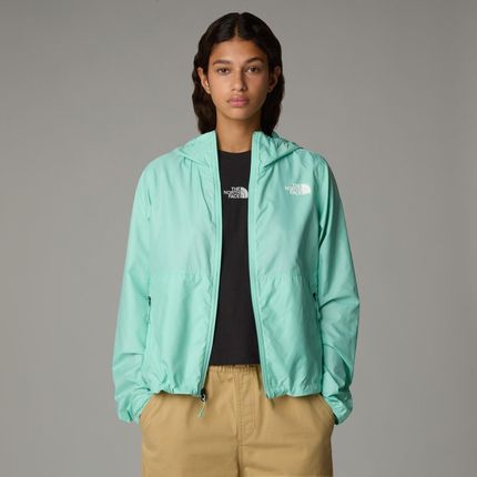 Kurtka z kapturem damska The North Face CYCLONE WND zielona NF0A8B6G6EI - zdjęcie 2
