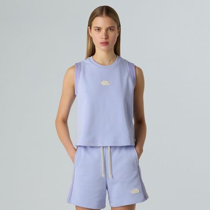 Tank top damski The North Face TERY RELAXED CROPPED fioletowy NF0A8C260VI - zdjęcie 2
