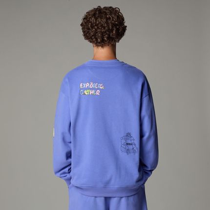 Bluza damska The North Face MOUNTAIN CLEANUP OVER fioletowa NF0A8C2U0YI - zdjęcie 2
