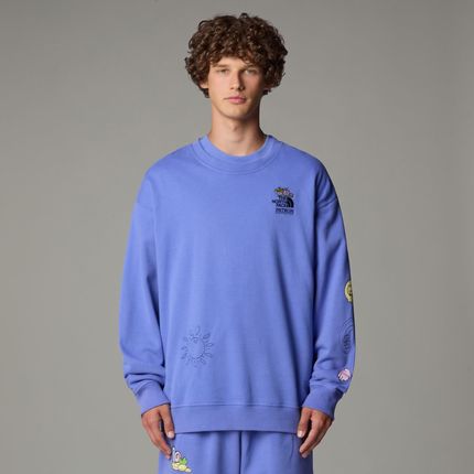 Bluza damska The North Face MOUNTAIN CLEANUP OVER fioletowa NF0A8C2U0YI - zdjęcie 3