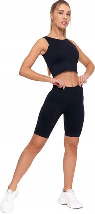 LEGGINSY DAMSKIE Krótkie Kolarki Bezszwowe Push-Up Wysoki Stan MORAJ XL - zdjęcie 4