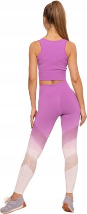 Legginsy Sportowe Damskie Wysoki Stan Push-Up Kryjące na Siłownię MORAJ L - zdjęcie 3