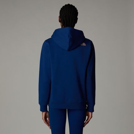Bluza z kapturem damska The North Face DREW PEAK niebieska NF0A89EHB4O - zdjęcie 3