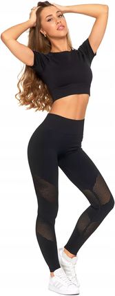 Legginsy Sportowe Damskie Wysoki Stan Push-Up Kryjące na Siłownię MORAJ S - zdjęcie 2