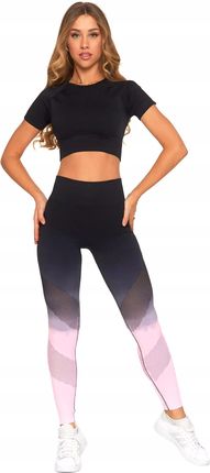Legginsy Sportowe Damskie Wysoki Stan Push-Up Kryjące na Siłownię MORAJ L - zdjęcie 3