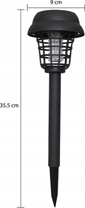 Solarne Lampy Ogrodowe Led Młotkowany Design Zimne Białe Światło & Uv 2Szt - zdjęcie 2