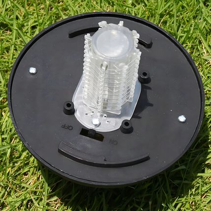 Solarne Lampy Ogrodowe Led Młotkowany Design Zimne Białe Światło & Uv 2Szt - zdjęcie 3