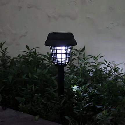 Solarne Lampy Ogrodowe Led Młotkowany Design Zimne Białe Światło & Uv 2Szt - zdjęcie 5
