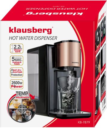 Dystrybutor Gorącej Wody Czajnik Klausberg 2.2L 2600W Ekspres Do Wrzątku - zdjęcie 6