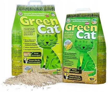 Green Cat Żwirek Kukurydziany Dla Kota 24L Żwirek Zbrylający Drobnoziarnisty - zdjęcie 4