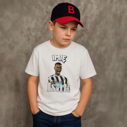 Koszulka personalizowana biała dziecięca Alexander Isak Newcastle r. 122 - zdjęcie 3