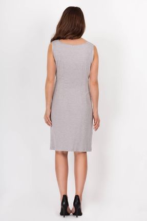 Modna Sukienka Szary | MUST HAVE Modna Sukienka Szary r.L Wygodna - zdjęcie 2