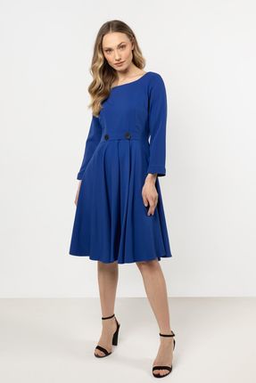 Modna Sukienka Niebieski | MODNY KRÓJ 2025 Wygodna Sukienka Niebieski r.XL - zdjęcie 2