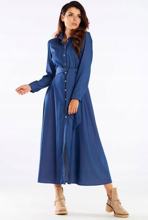 Modna Sukienka Niebieski | IDEALNA NA CO DZIEŃ Stylowy Sukienka Niebieski r - zdjęcie 5