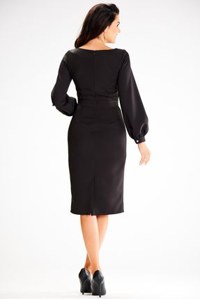 Uniwersalna Sukienka Czarny | WYGODNA Stylowa Sukienka Czarny r.XL Wygodna - zdjęcie 4
