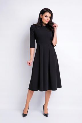 Uniwersalna Sukienka Czarny | WYGODNA Stylowy Sukienka Czarny r.XL Trend - zdjęcie 2