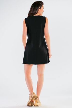 Stylowa Sukienka Czarny | MUST HAVE Letnia Sukienka Czarny r.L Wygodna - zdjęcie 5
