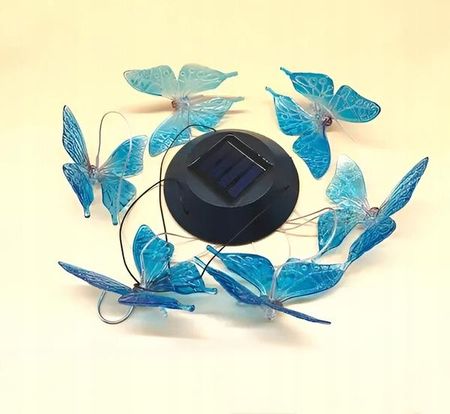 Wiszące motyle lampa solarna motyl wielokolorowy kolorowy lampka LED MOTYL - zdjęcie 2