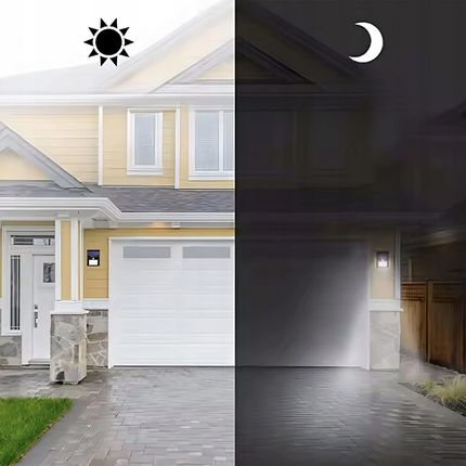 LAMPA SOLARNA LED Z CZUJNIKIEM RUCHU I ZMIERZCHU -20 LEDS KINKIET SOLARNY - zdjęcie 4