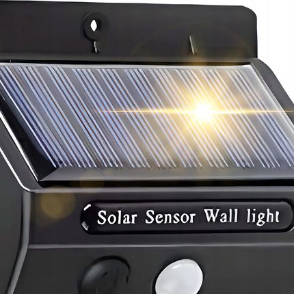 LAMPA SOLARNA LED Z CZUJNIKIEM RUCHU I ZMIERZCHU -20 LEDS KINKIET SOLARNY - zdjęcie 3