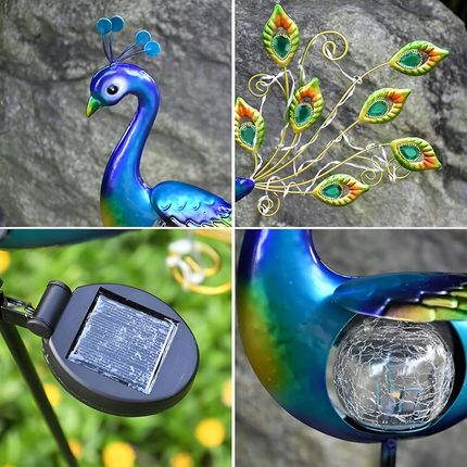 Lampa Solarna Led Paw Multikolor Do Ogrodu Solar - zdjęcie 2