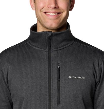 Bluza męska Columbia PARK VIEW FLEECE FZ grafitowa 1952222011 - zdjęcie 2