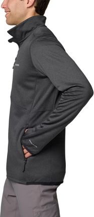 Bluza męska Columbia PARK VIEW FLEECE FZ grafitowa 1952222011 - zdjęcie 2