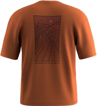 Koszulka męska Salewa EAGLE SUNSET LOOSE pomarańczowa 00-0000029150_7240 - zdjęcie 2