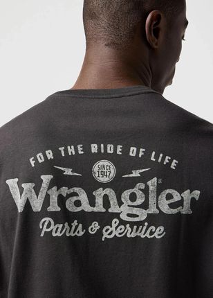 WRANGLER GRAPHIC TEE FADED BLACK 112362366 - zdjęcie 2